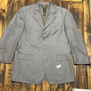 Rochas Gray Sport Coat Classic Single-Breasted Blazer